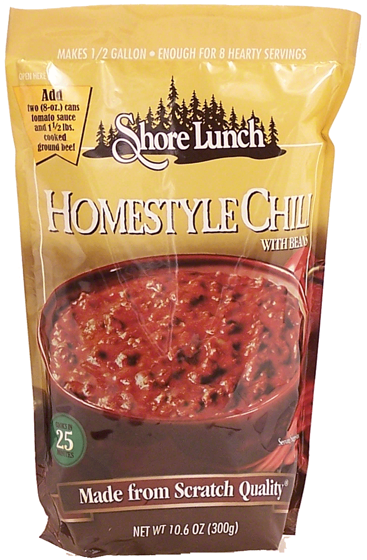 Shore Lunch  homestyle chili with beans dry mix, makes 1/2 gallon Full-Size Picture